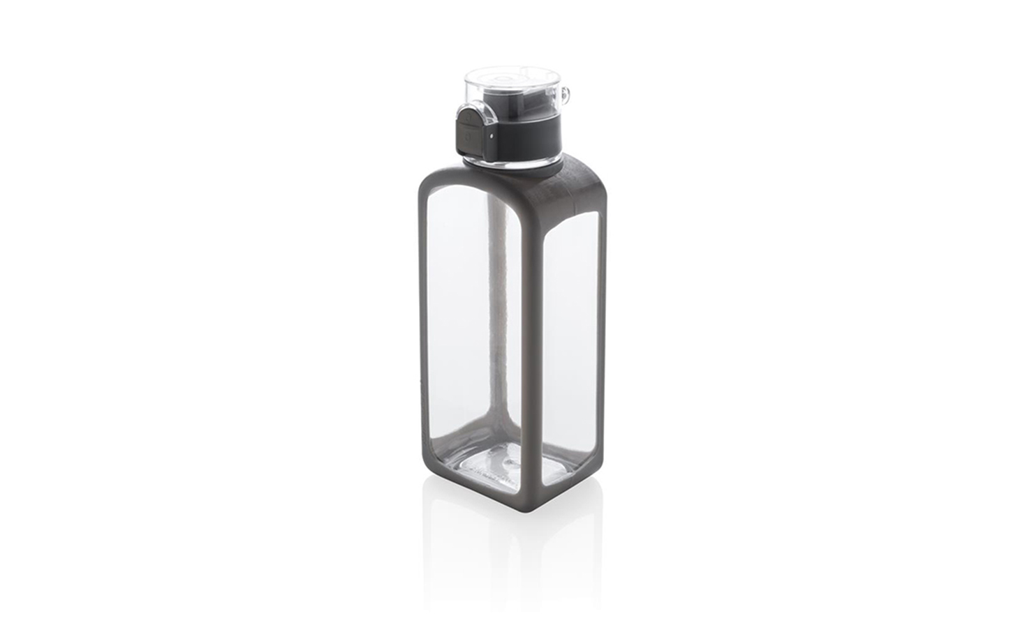 SQUARED – Lockable Leak Proof Tritan Water Bottle-Transparent