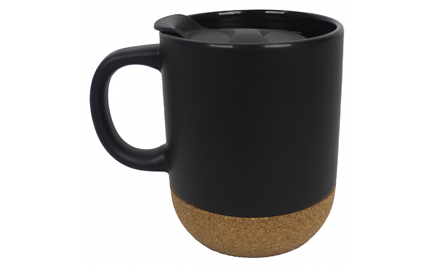 Ceramic mug with cork