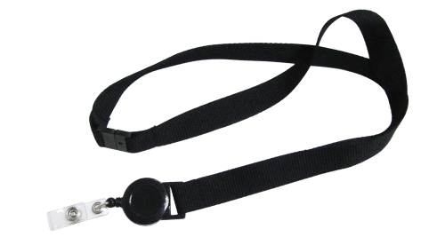 Lanyard with Reel Badge and Safety Lock with Branding Options.