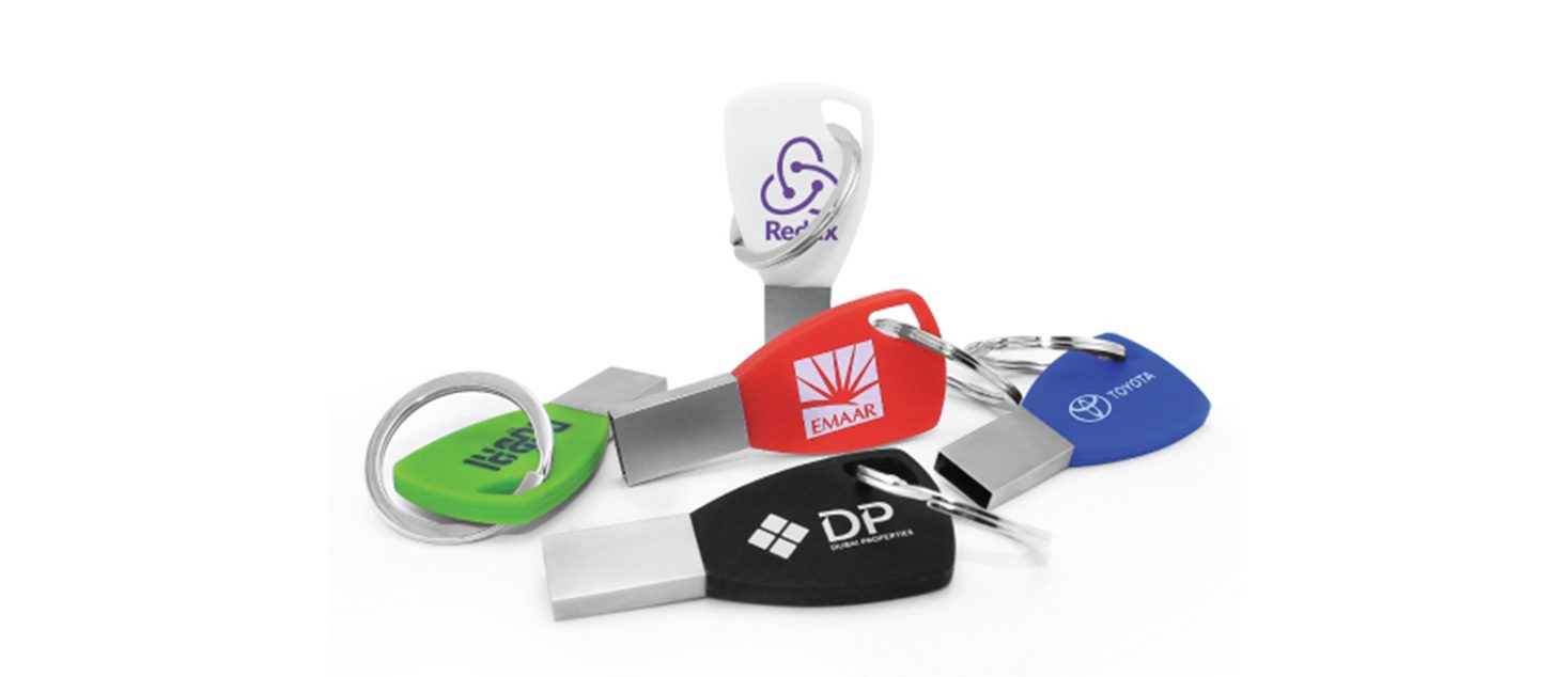 Promotional Silicone Key chain USB Flash Drive
