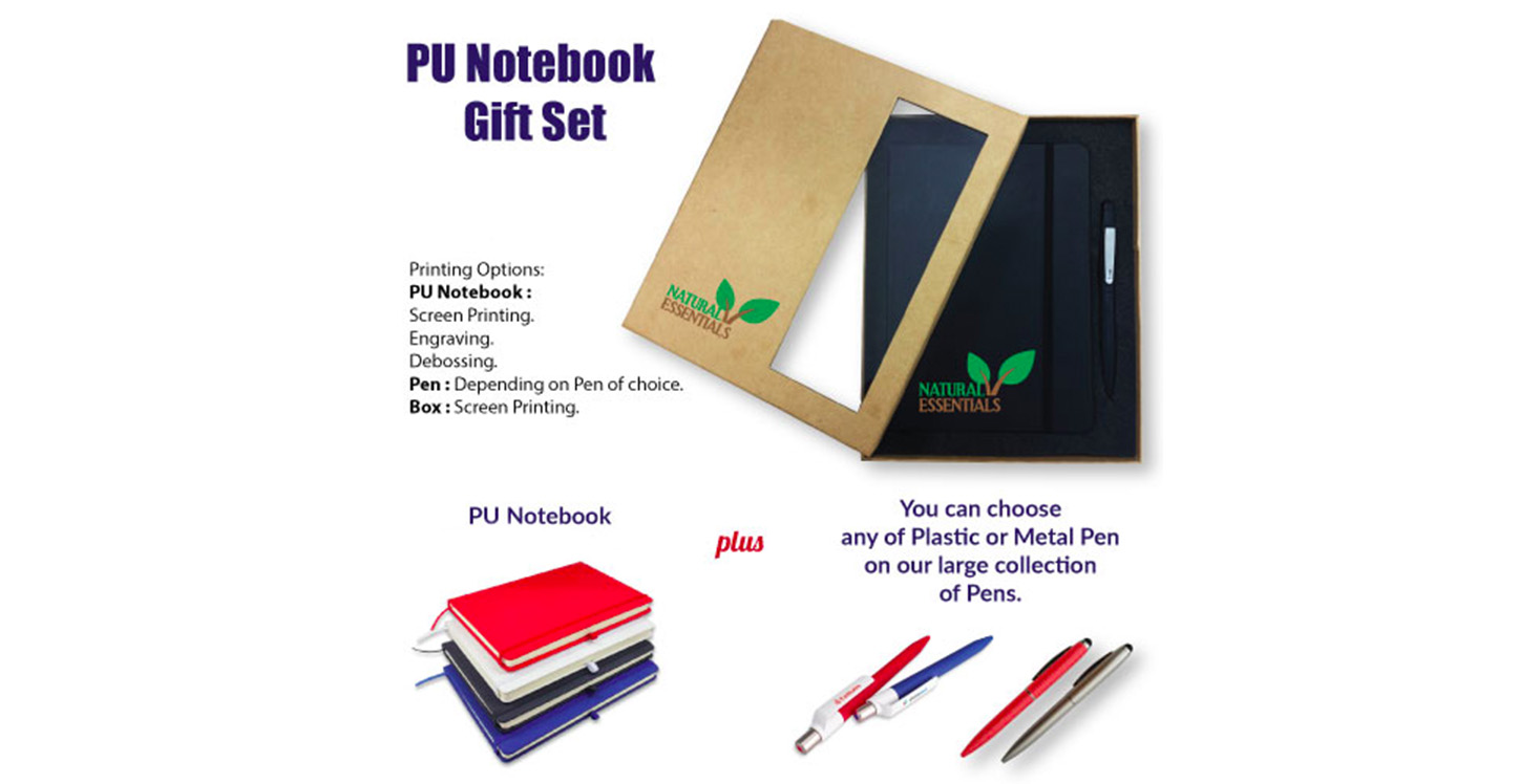 PU Notebook Gift Set